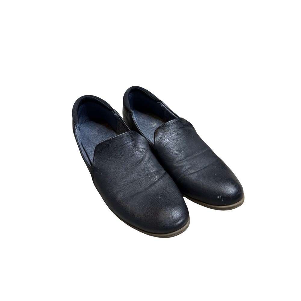 Dr Scholls Rate Loafer Size 8 Black Slip On Vegan Loafers/ Shoes